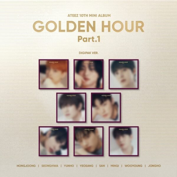 ATEEZ - GOLDEN HOUR : PART.1 10TH MINI ALBUM (DIGIPACK VER.) RANDOM