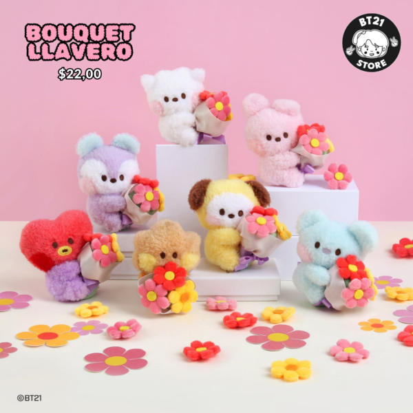 BT21 - BOUQUET LLAVERO