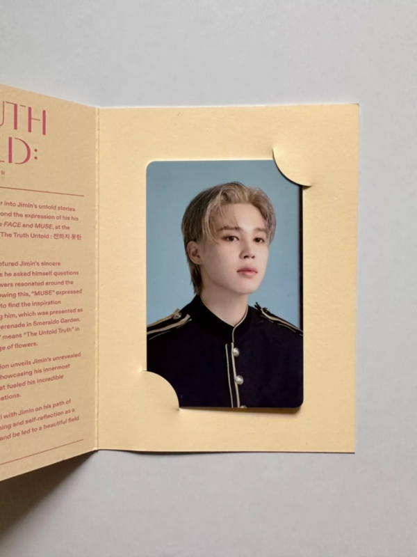 JIMIN 'THE TRUTH UNTOLD EXHIBITION' PHOTOCARD ESPECIAL OFICIAL