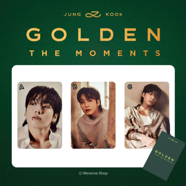 BTS - Jungkook 'Golden: The Moments' Weverse Photocard Especial Oficial